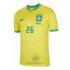 Maglia ufficiale Brasile RODRYGO 26 Casa Mondiali 2022 per Uomo